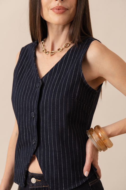 Gilet Tom - Denim Navy