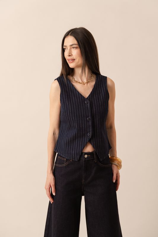 Gilet Tom - Denim Navy
