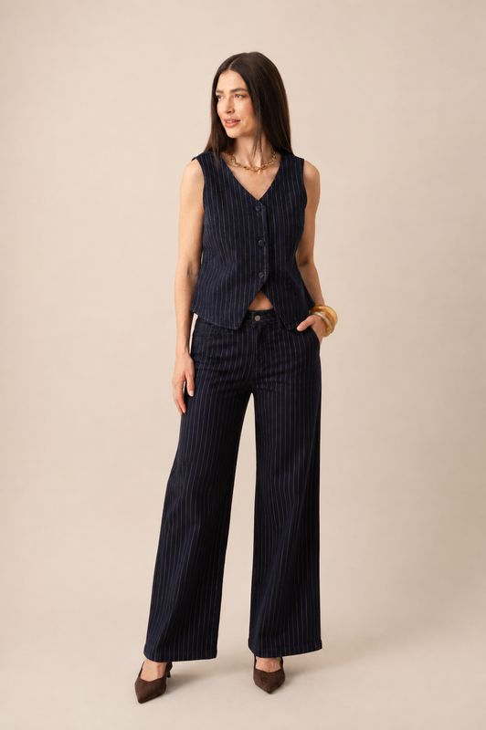 Wide Jeans GABRIEL - Denim Navy