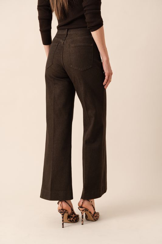 PETITE Wide Jeans VIENNA - Denim Brown