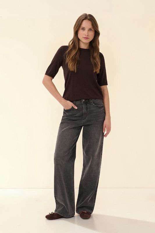 KF Lizza O-neck pullover - Brown