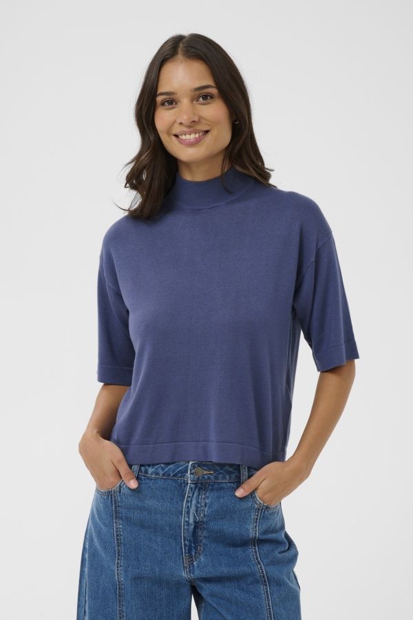 KF Lizza Turtleneck - Jeans Blue