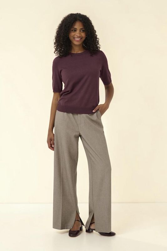 KF Lizza O-neck pullover - Bordeaux
