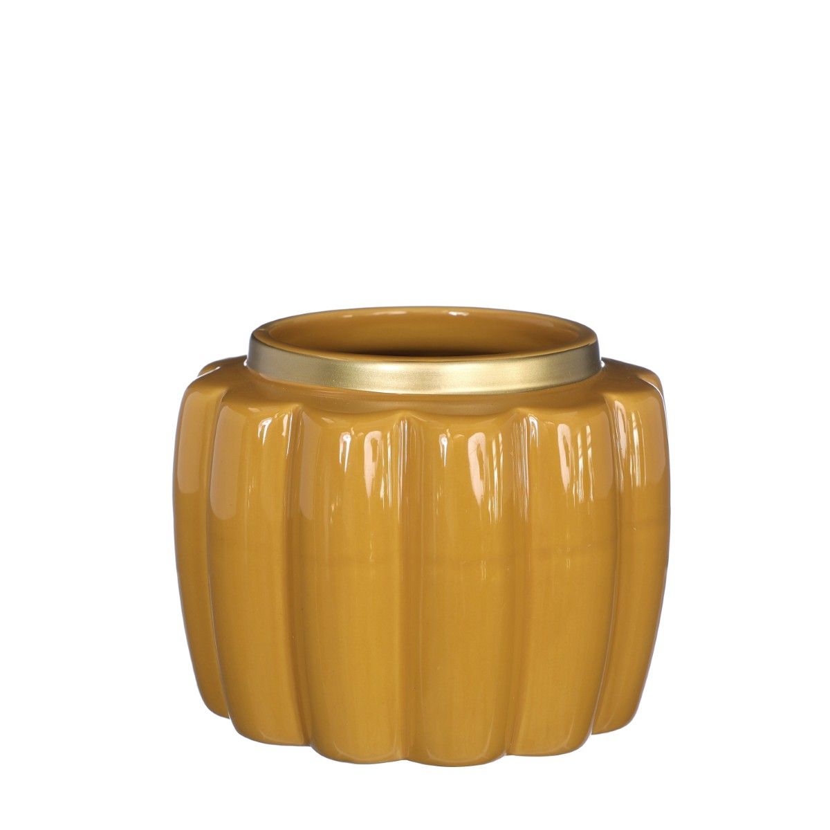 Pouff Pot - Yellow, Size: 12,6x9,7cm