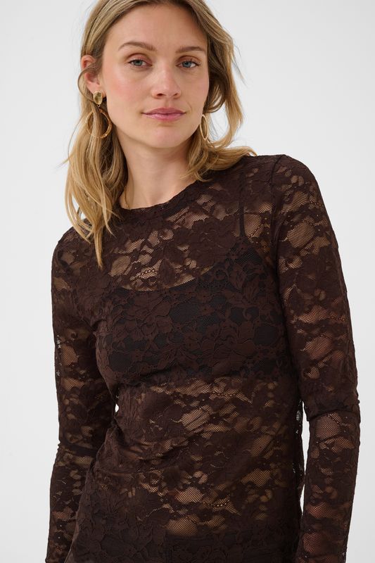 CR Lace Longsleeve Pitia - Brown