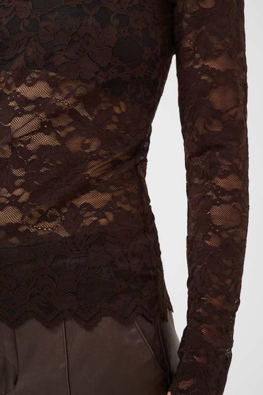 CR Lace Longsleeve Pitia - Brown