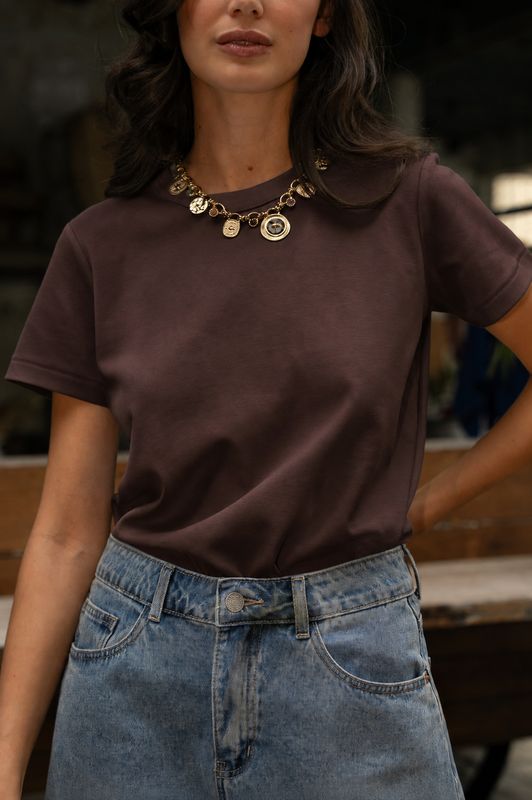 Basic T-Shirt - Brown