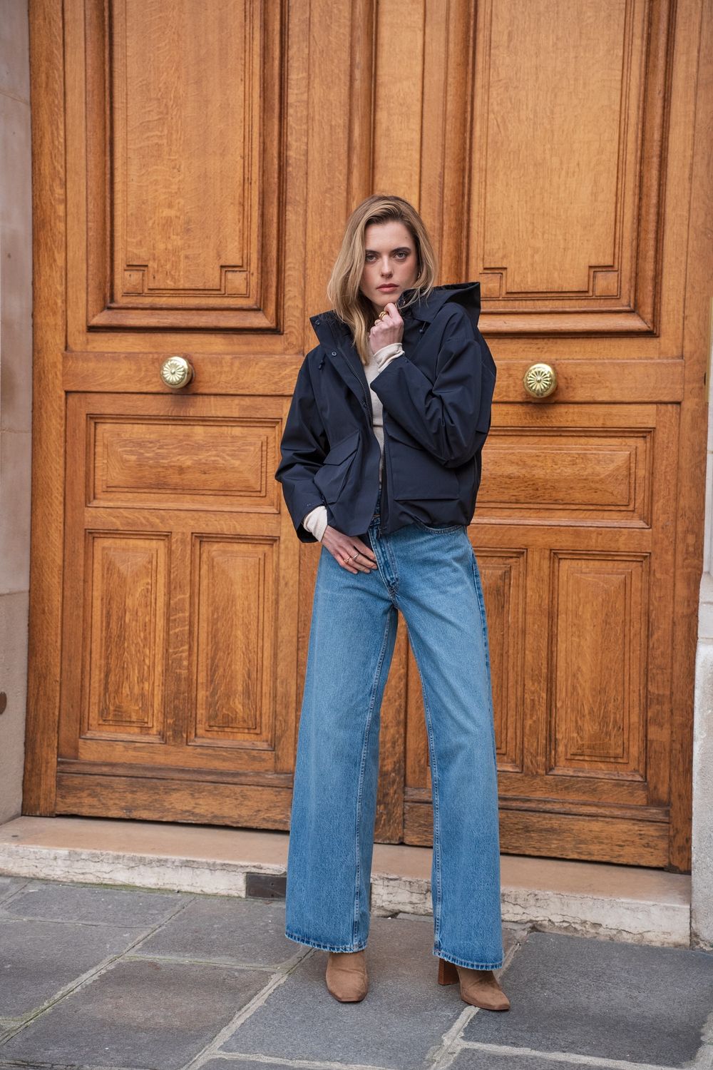 Raincoat Celeste - Navy