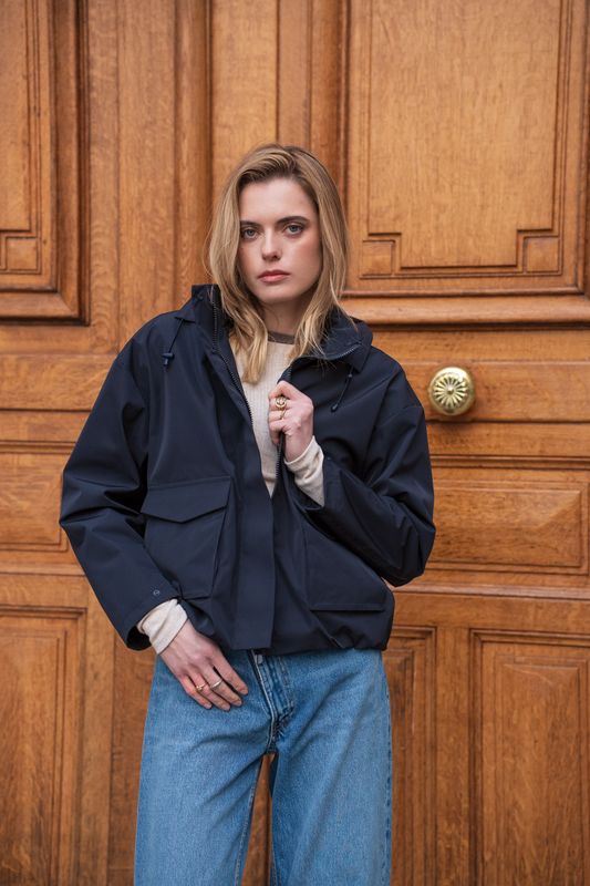 Raincoat Celeste - Navy
