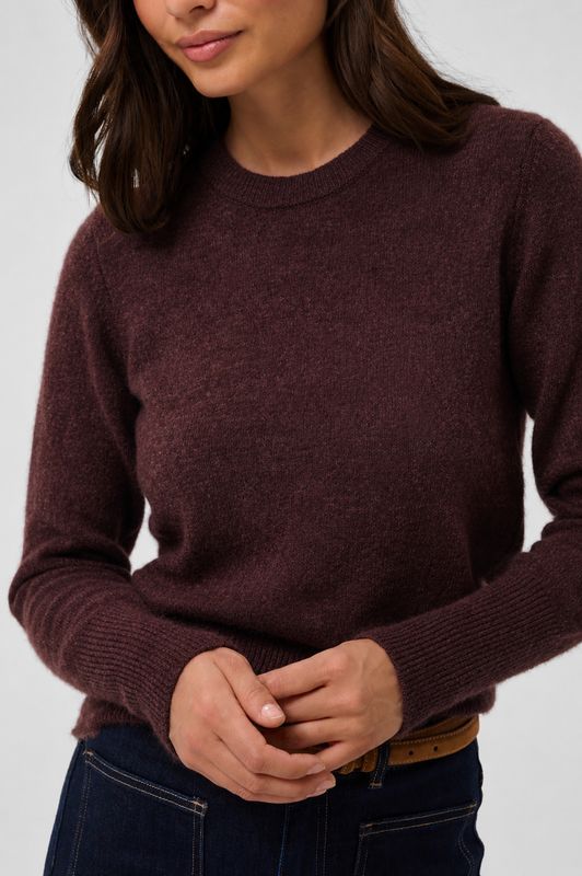 KF Niel Crew Neck Pullover - Bordeaux