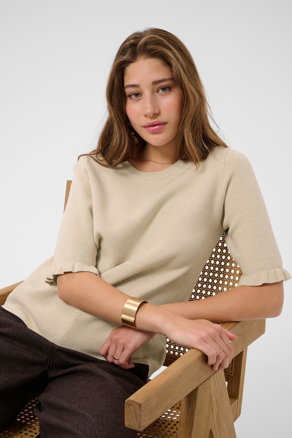CR Dela Knit Pullover - Beige