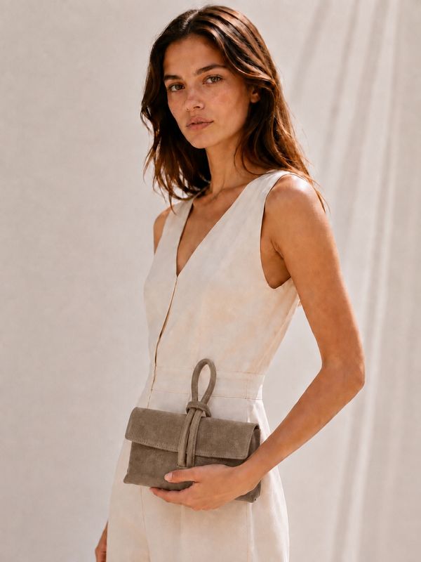 Amorie Bag - Suede Taupe