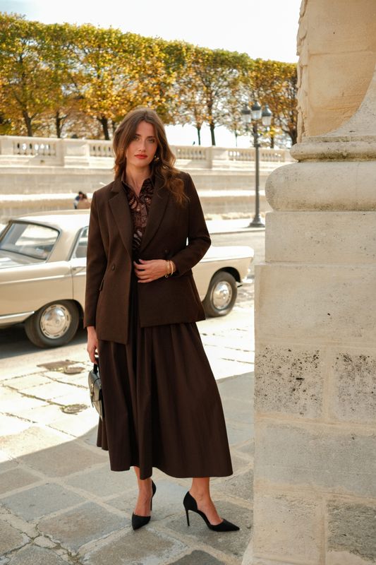 LLM Francine Long Skirt - Brown