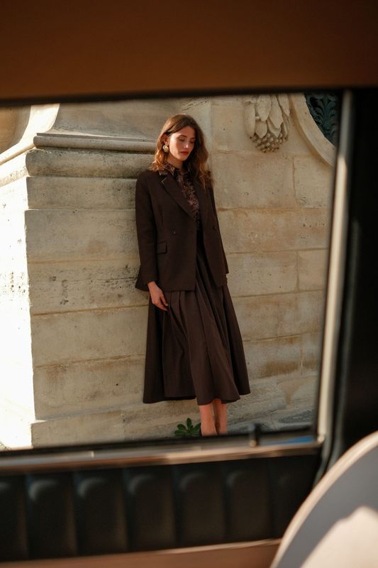 LLM Francine Long Skirt - Brown
