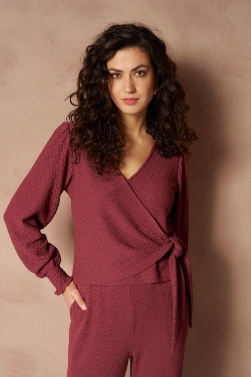LM Blouse Isa - Raspberry Red