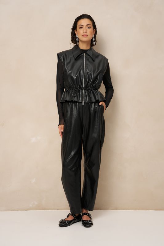 LM Vegan Leather Pants Kove - Black