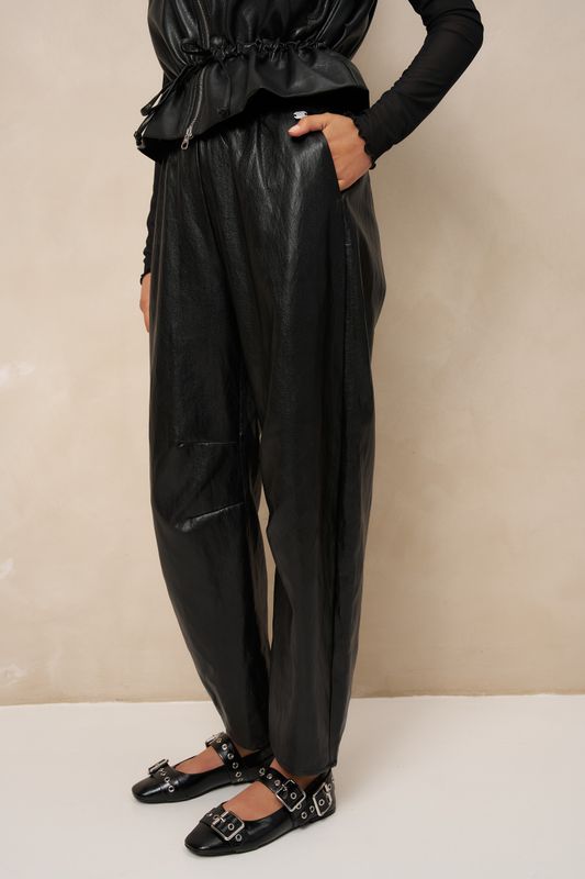 LM Vegan Leather Pants Kove - Black