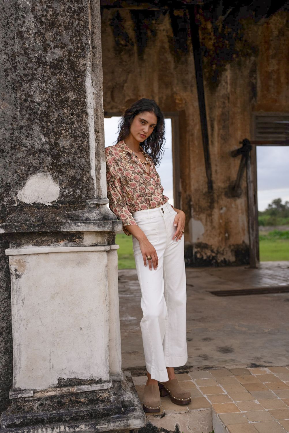 PETITE Flare Jeans Elenette - White
