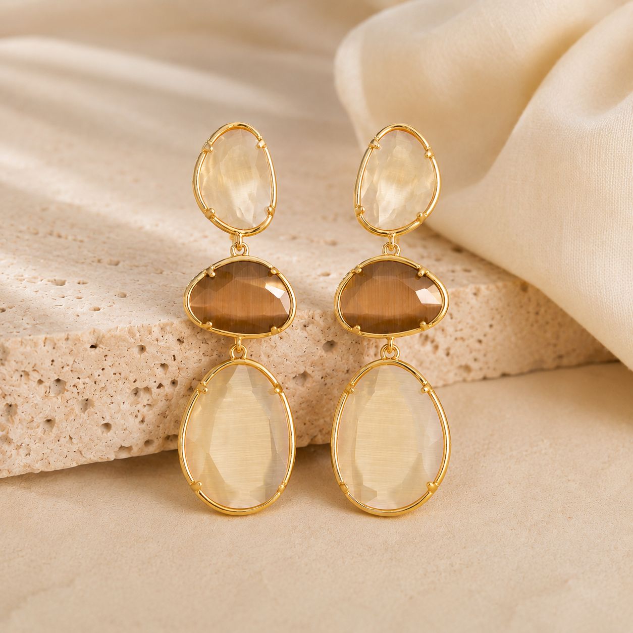 Earring Amara - Beige