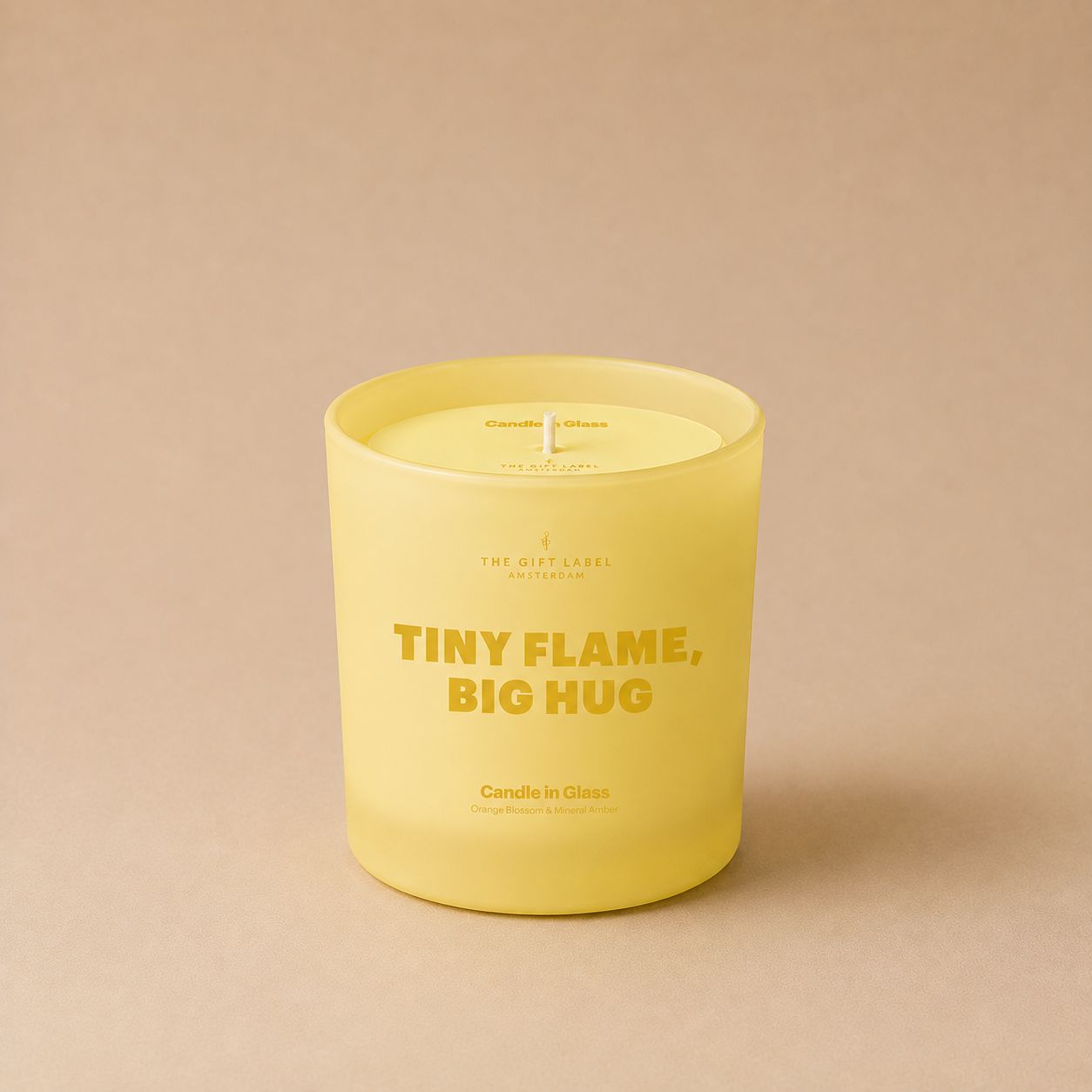 Frosted Candle 170gr - Tiny Flame, Big Hug
