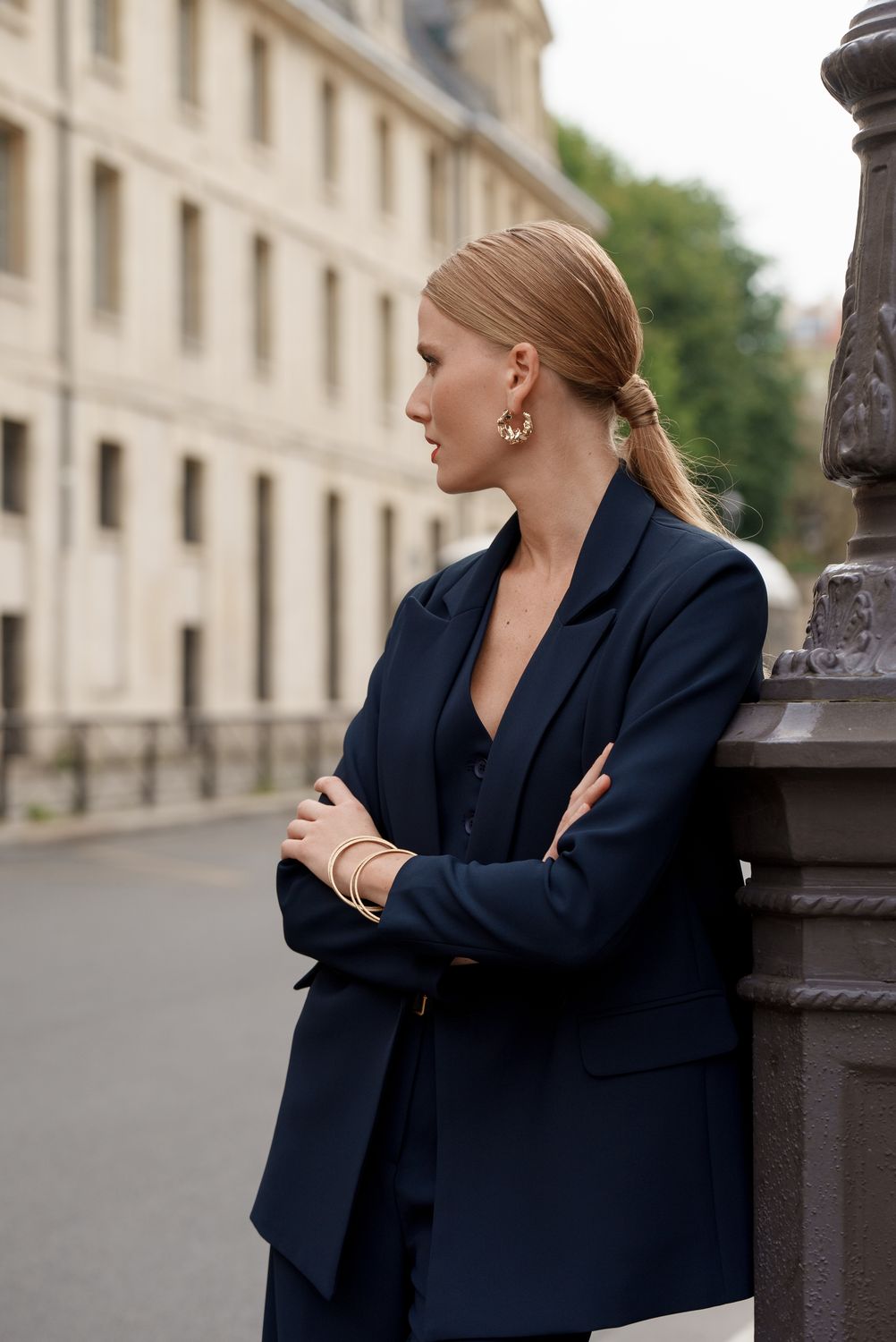 LLM Amber Blazer - Navy