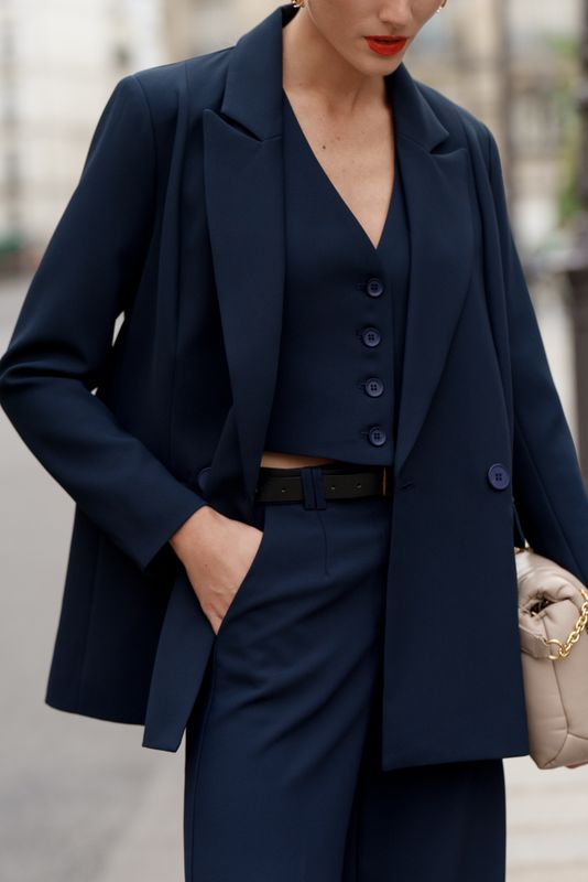 LLM Amber Blazer - Navy