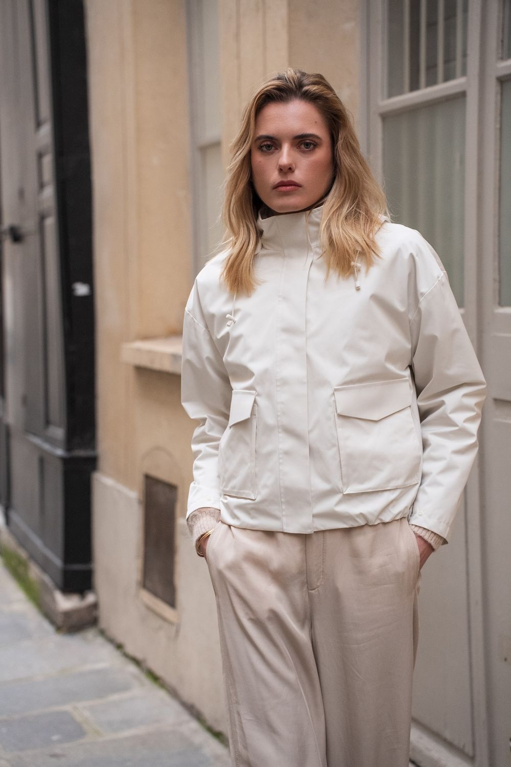Raincoat Celeste - Ecru