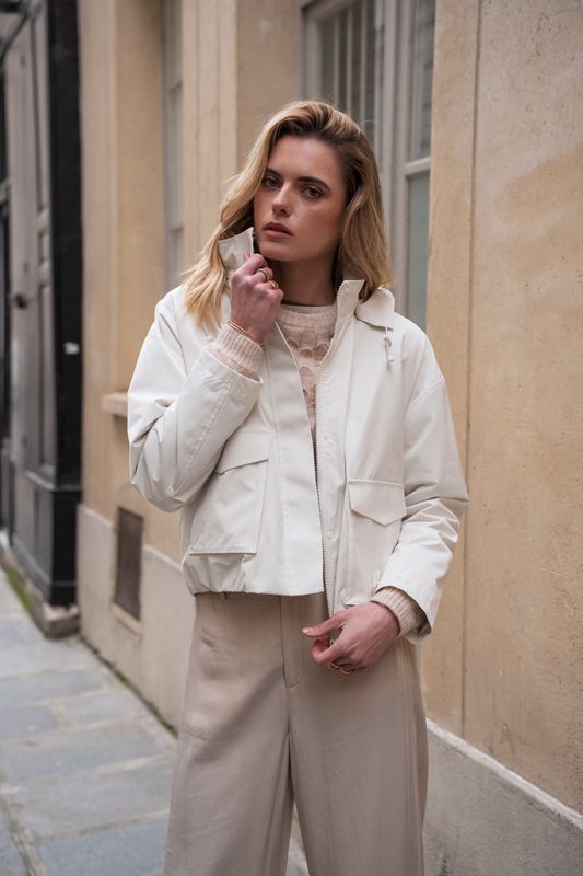 Raincoat Celeste - Ecru