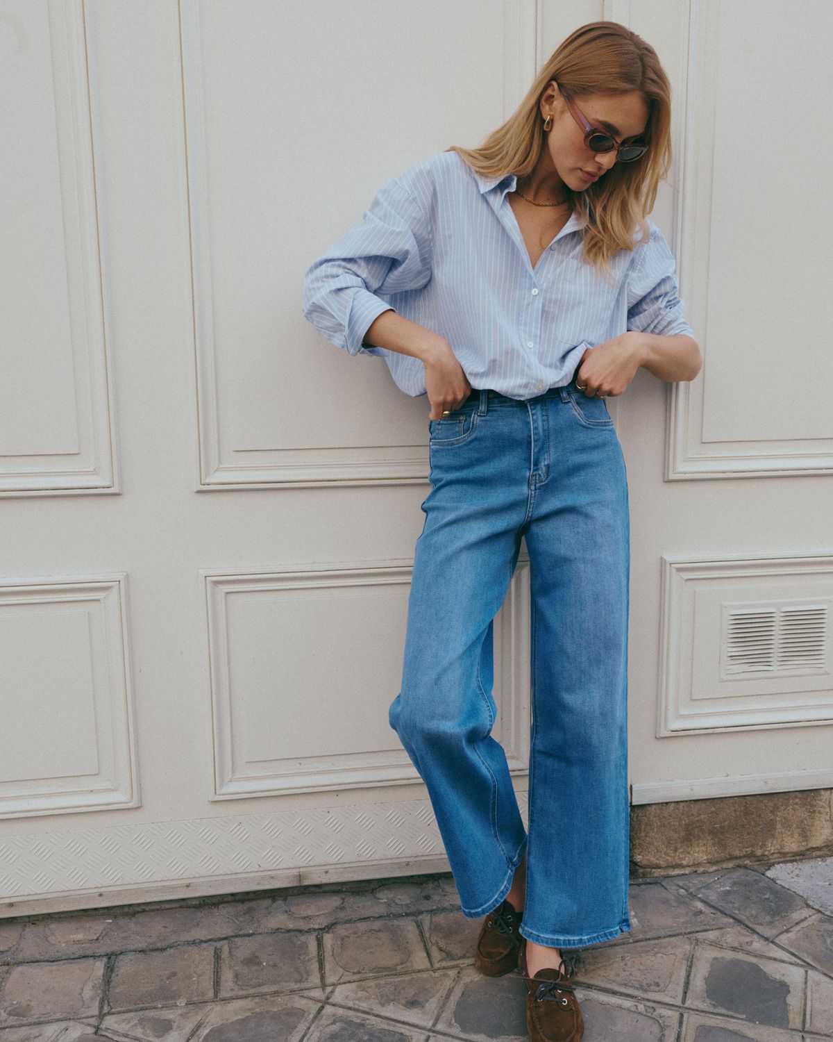 A&amp;L Straight Claire Jeans - Denim