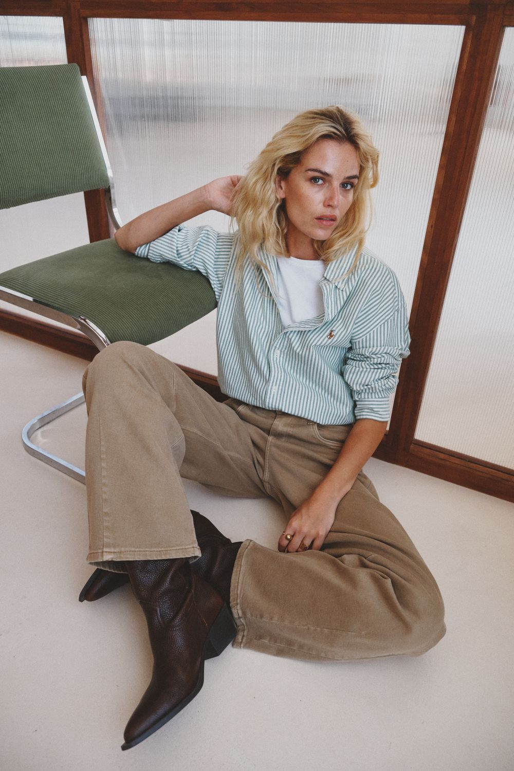 A&amp;L Barrel Lorena Jeans - Taupe