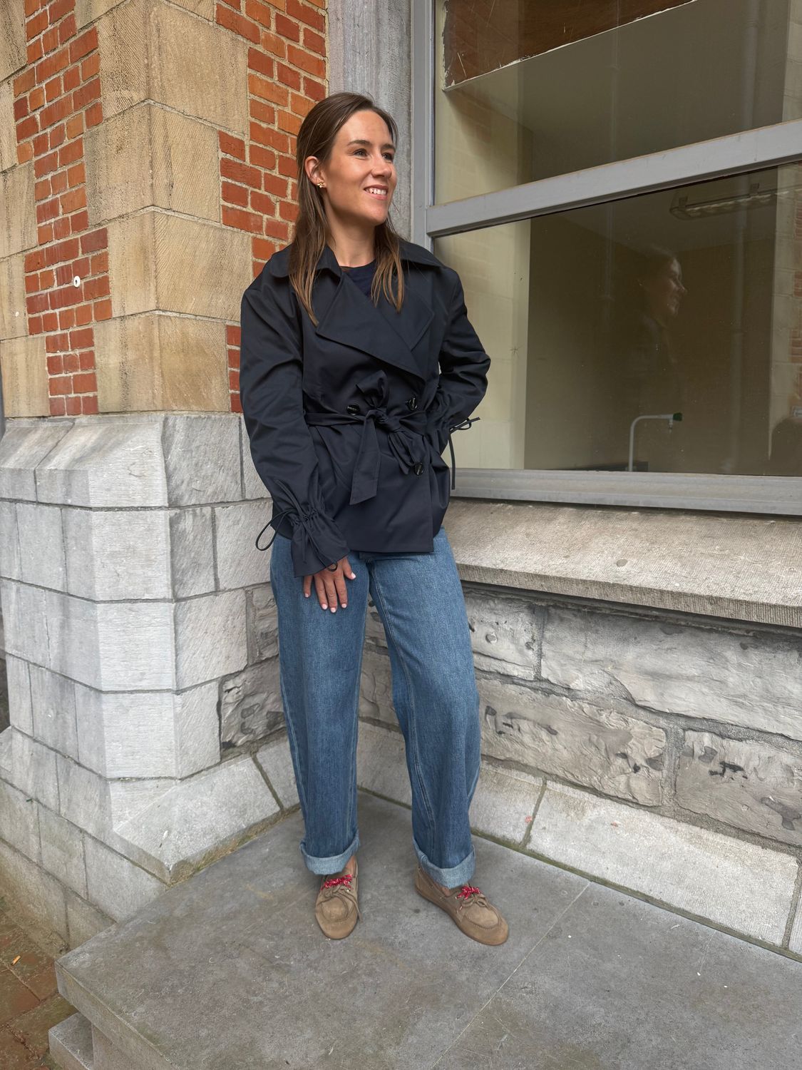 Barrel Brune Jeans - Denim