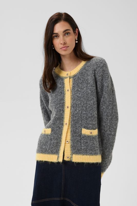 CU Gilan Cardigan - Grey/Yellow