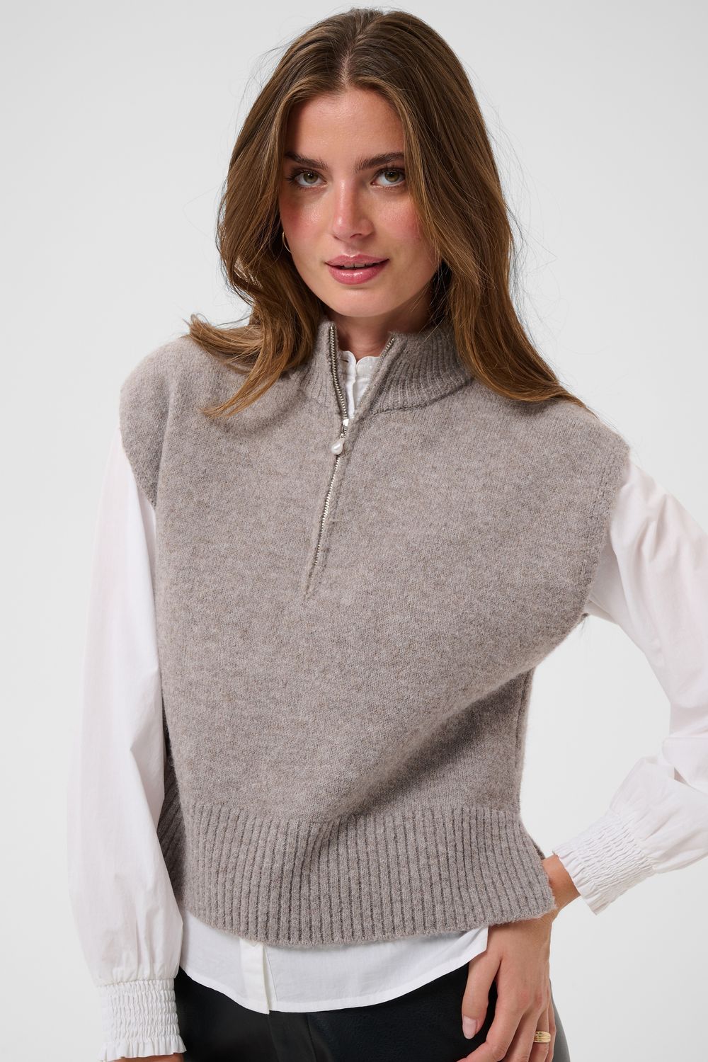 CR Tannenbaum Gilet - Taupe