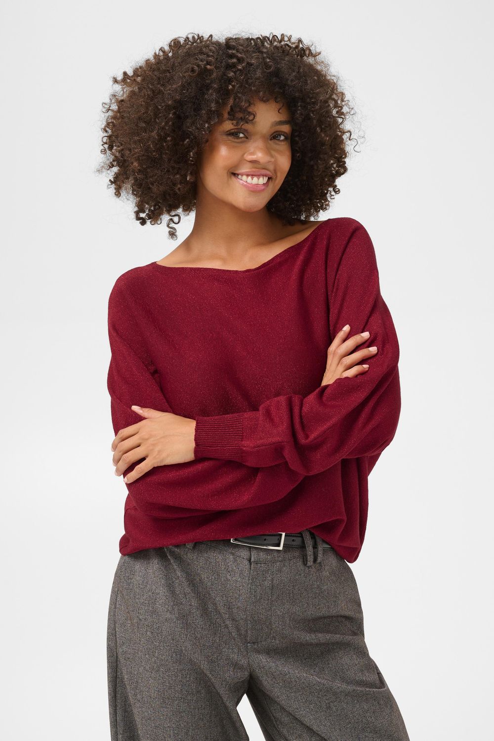 CU Fay Batwing Pullover - Bordeaux
