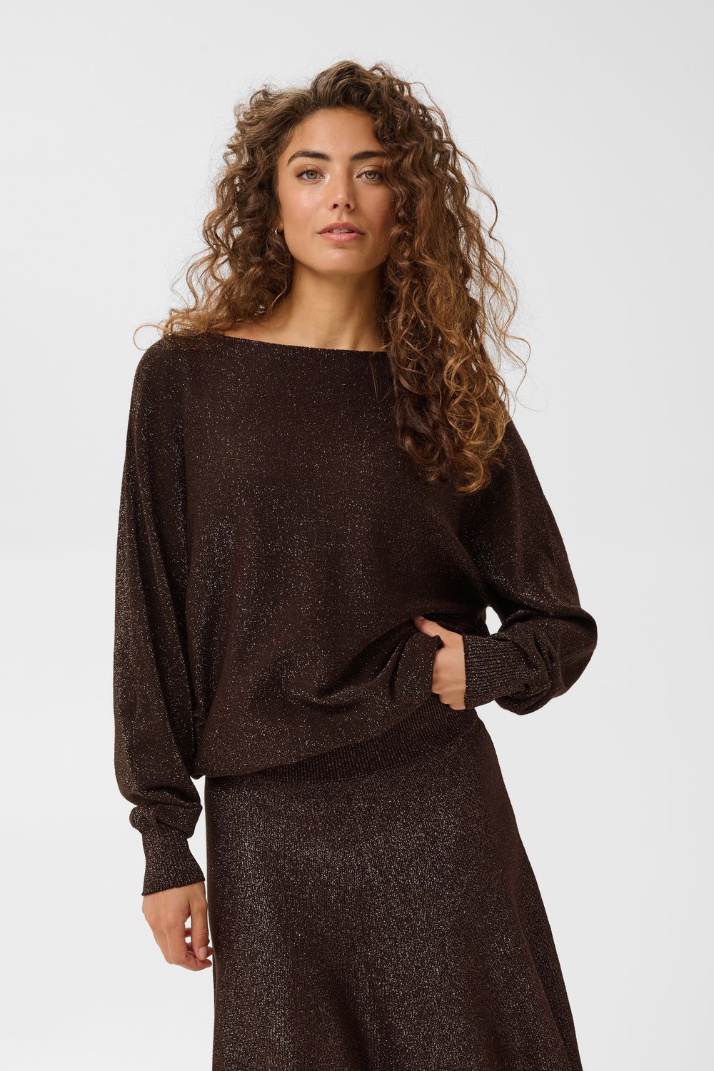 CU Fay Batwing Pullover - Brown