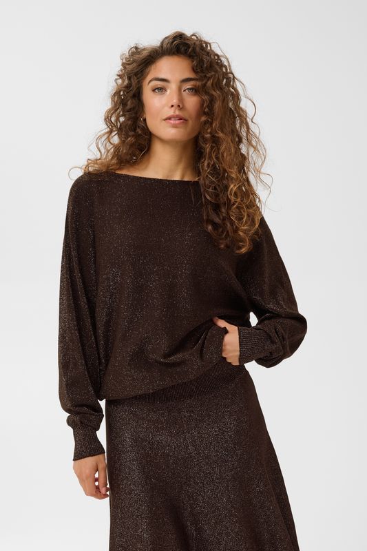 CU Fay Batwing Pullover - Brown