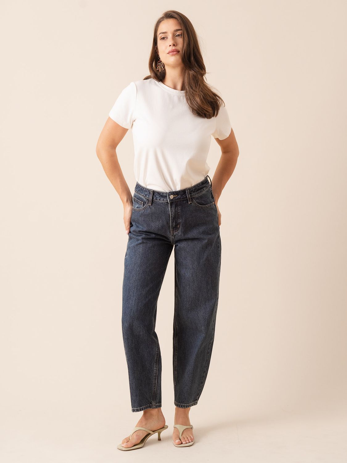 Barrel Jeans BONY - Denim