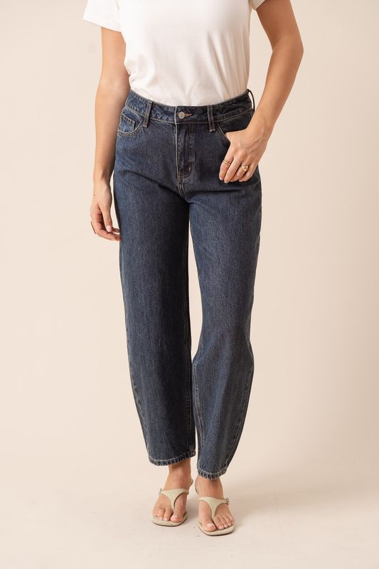 Barrel Jeans BONY - Denim