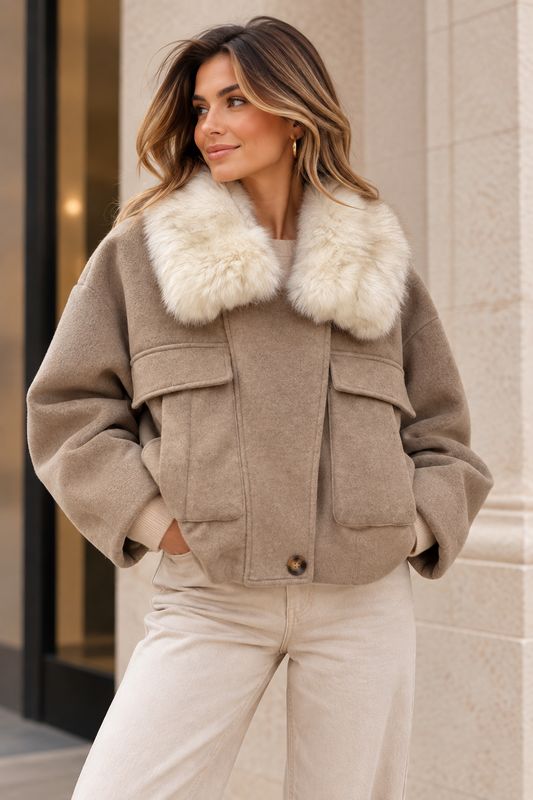 Elodie Jacket - Taupe