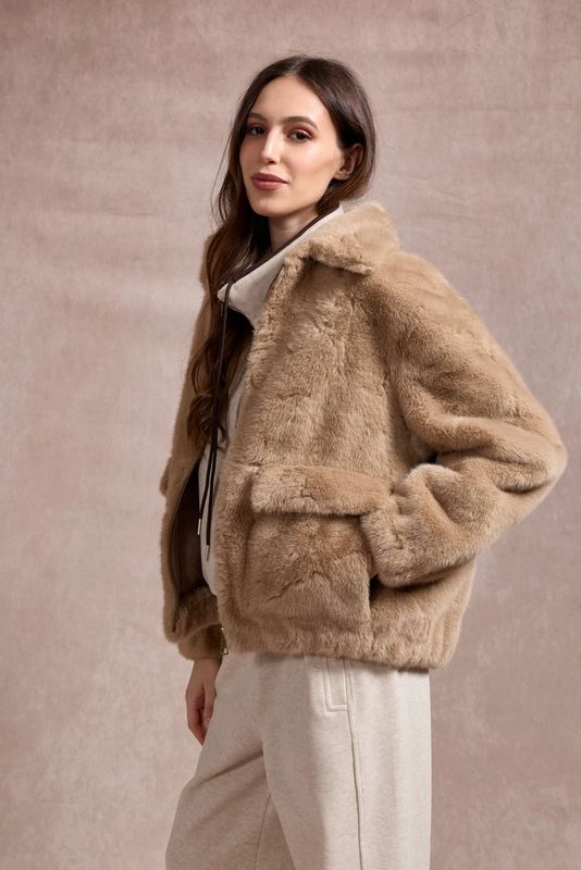 Teddy Jacket Noa - Taupe