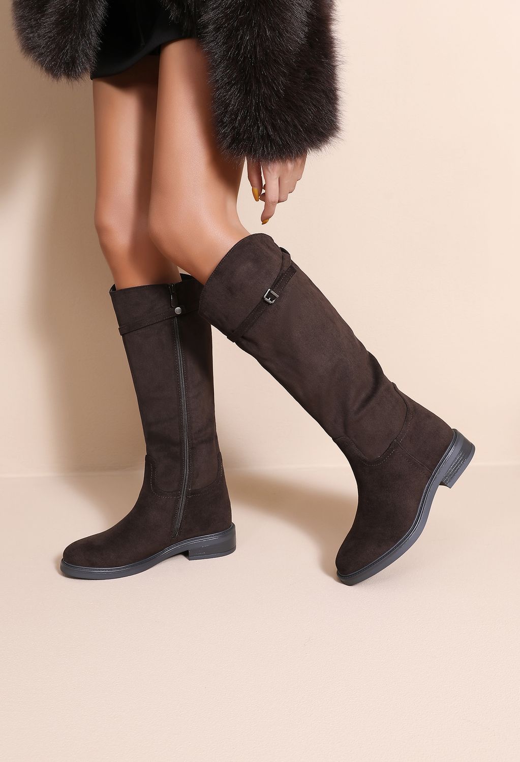 Livia High Boots - Brown