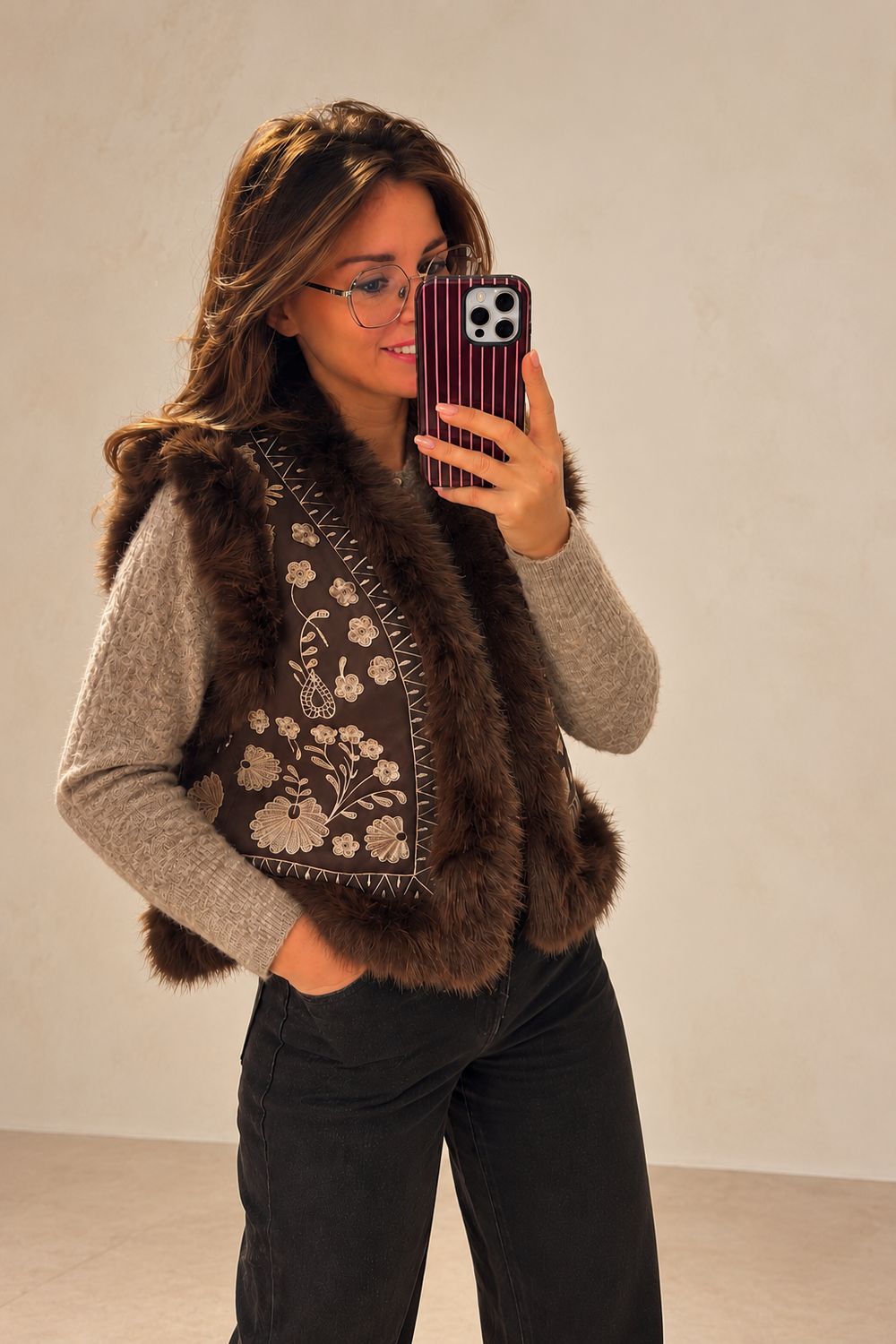 Gilet Maggie - Brown