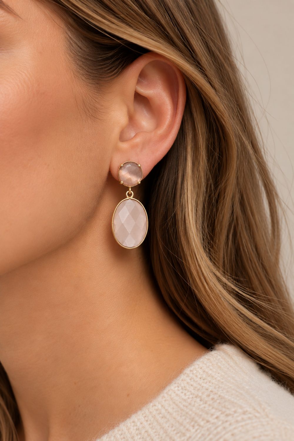 Earring Aurelie - Beige