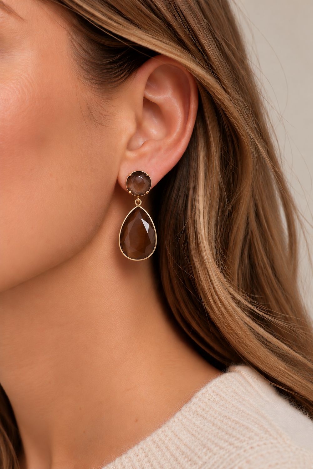 Earring Sienna - Brown