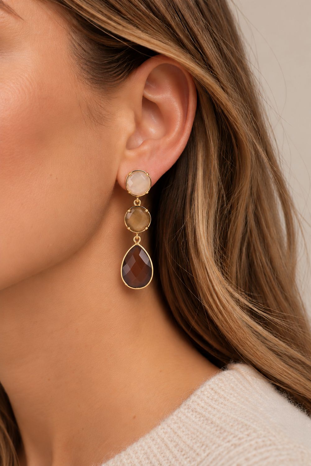 Earring Elora - Brown