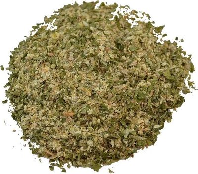 Herb butter: a ball of fresh butter mixed with a mixture of chopped aromatic herbs