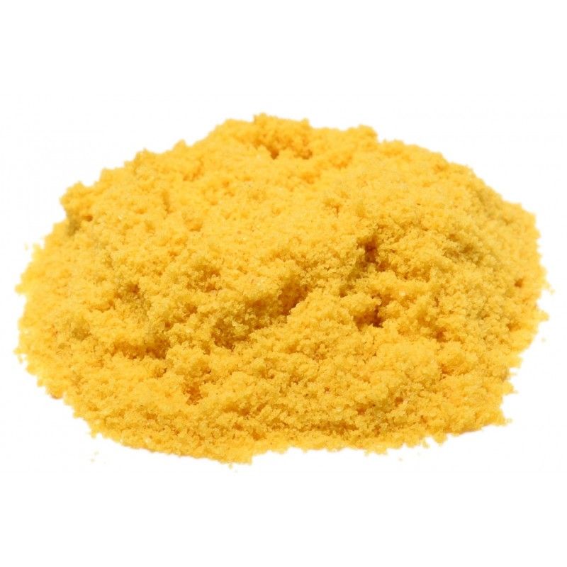 Vegetarian chicken broth: fine, golden yellow powder, for flavoring and enriching dishes