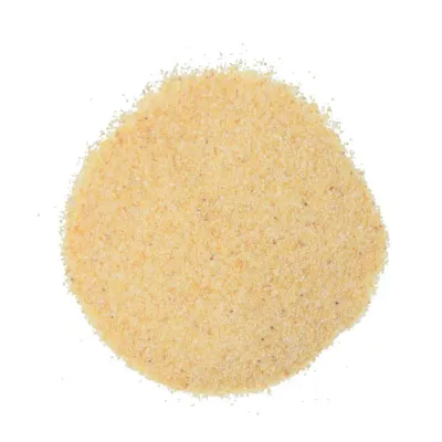 Yellow garlic powder, used as an aromatic condiment to enhance the flavor of dishes