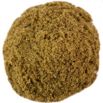 Ground cumin seed: A fine, light to dark brown powder made from finely ground cumin seeds