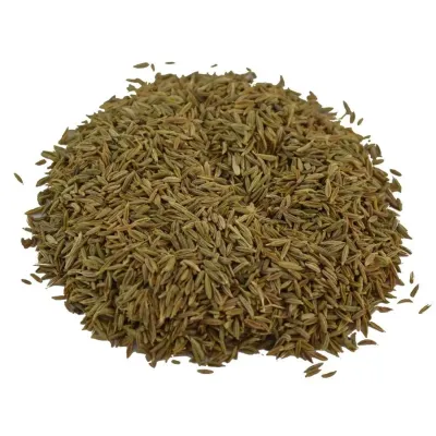 Whole cumin seed: small, oval, light to dark brown seeds, unground